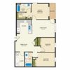 3 Bed 2 Bath Floor Plan 3 Bed 2 Bath Floor Plan at Florentine Villas Apartments, Midvale, Utah