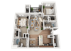 2 bedroom 2 bath Floor Plan 2 bedroom 2 bath Floor Plan at Foothill Lofts Apartments & Townhomes, Logan, Utah