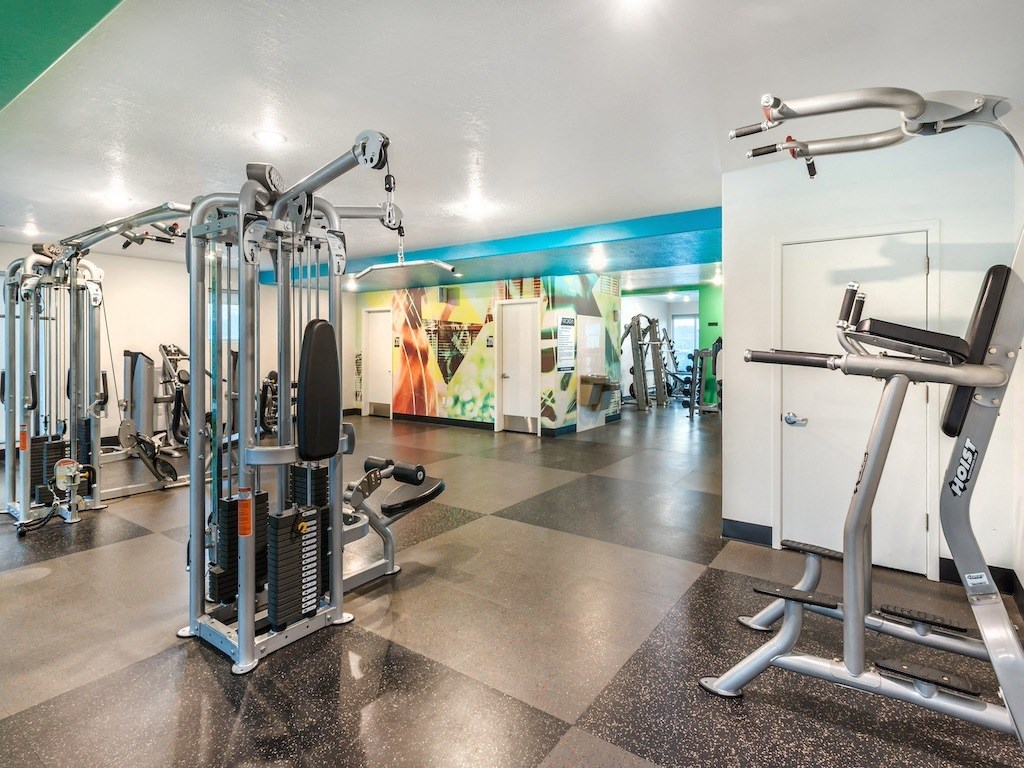 Fully Equipped Fitness Center at Arcadia Apartments Fully Equipped Fitness Center at Arcadia Apartments