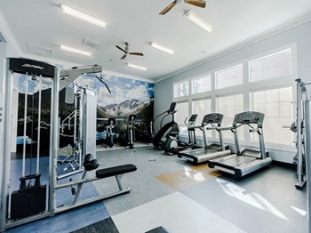 Treadmills in Fully Equipped Gym Treadmills in Gym at Parc at Day Dairy - Photo Gallery 6