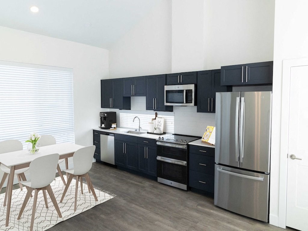 Kitchen in Carriage Apartment at The Arza Apartments