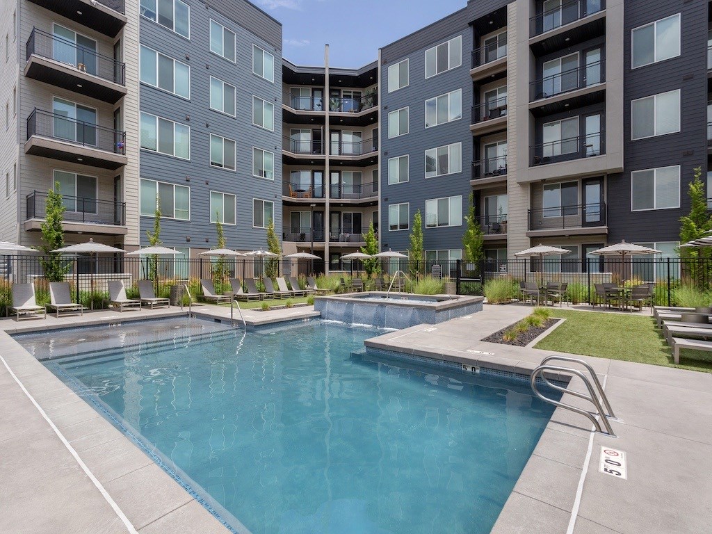 Large Pool at City Lofts Apartments
