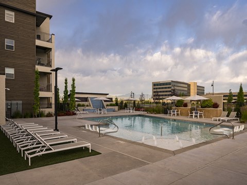 Large Swimming Pool at Parc View Apartments and Townhomes Midvale, UT 84047