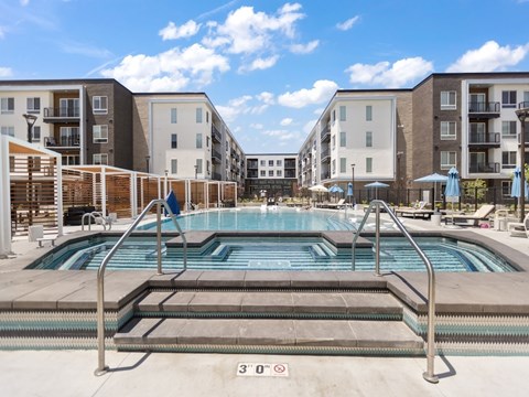 Large Pool at The Arza Apartments Large Pool at The Arza Apartments