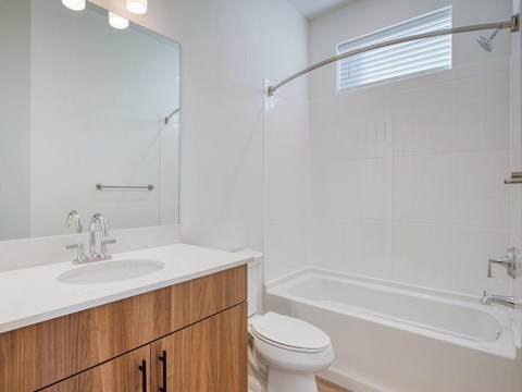 Large Soaking Tub in Bath at The Amber