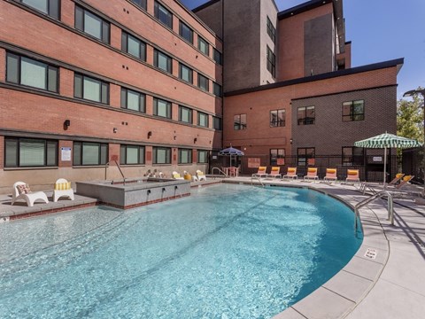 Large Swimming Pool at Maye House Apartments