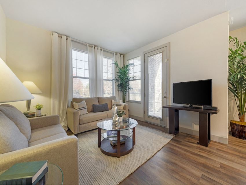 Living Room at Avena Apartments, CO Living Room at Avena Apartments, CO
