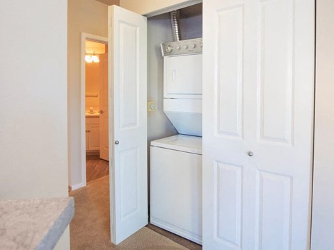 Tower Washer & Dryer in Unit at Metropolitan Collection Apartments, Renton