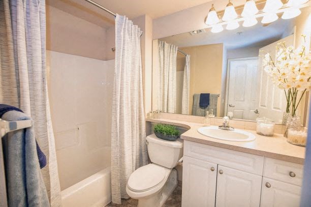Spa-like Bathroom Accessories at Metropolitan Place Apartments, Washington