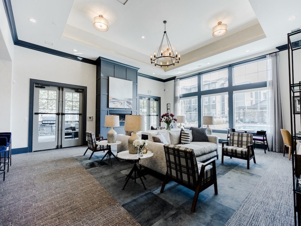 Modern Clubhouse at Parc at Day Dairy Apartments and Townhomes, Draper