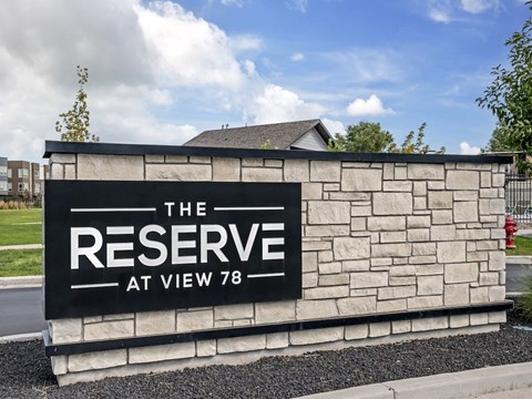 Monument Sign at The Reserve at View 78