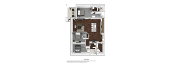 3X2 A Floorplan at Orchard Park Apartments, Idaho, 83404