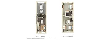 2 Bedroom & 2.5 Bathroom at Orchard Park Townhomes, Idaho Falls, ID