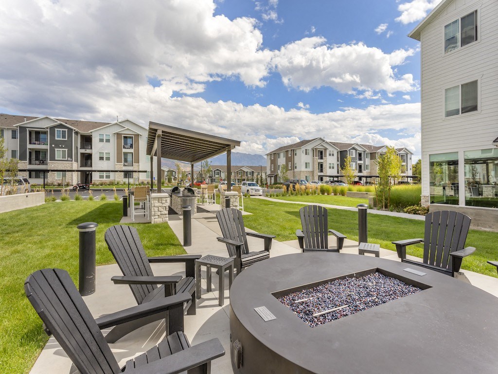 Outdoor Firepit at The Sage Apartments