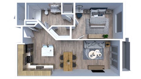 1 Bed 1 bath A at Maye House, Salt Lake City, 84111