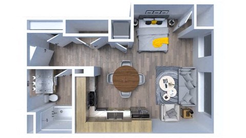 Studio 1 bath A at Maye House, Salt Lake City, UT, Utah