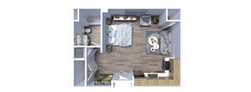 Studio 1 bath B at Maye House, Salt Lake City