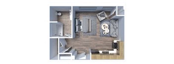 Studio 1 bath D at Maye House, Salt Lake City, UT, Utah, 84111