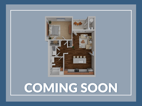 A floor plan of a house with the text "COMING SOON" below it.