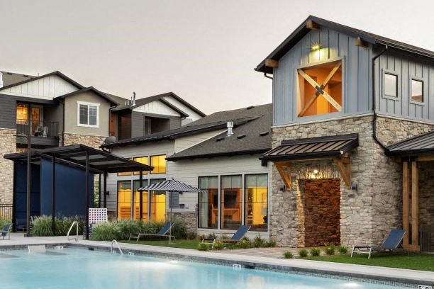 Picturesque Pool And Cabana Setting at Parc on 5th Apartments & Townhomes, American Fork, 84003