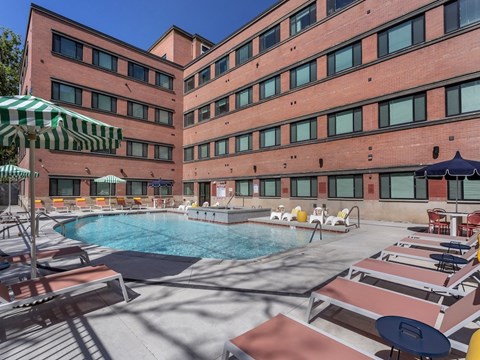 Pool Deck at Maye House Apartments