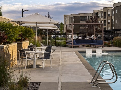 Poolside Lounge Furniture at Parc View Apartments and Townhomes Midvale, UT 84047