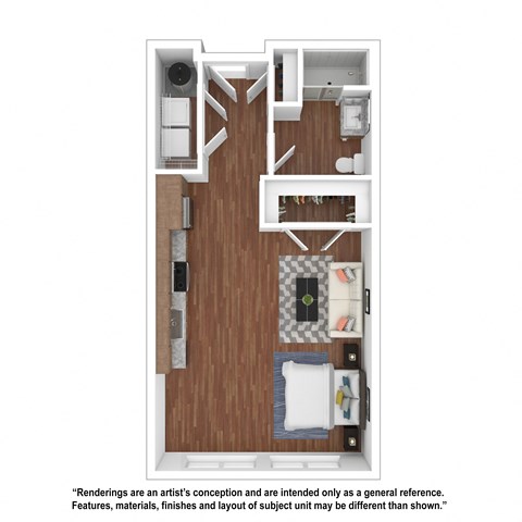 Residences at Homestead Studio Floorplan