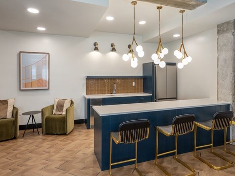 Resident Community Kitchen at Maye House Apartments