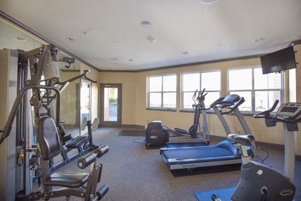 Fitness Center Equipment  at Revo 225 Apartments, Renton, WA, 98057