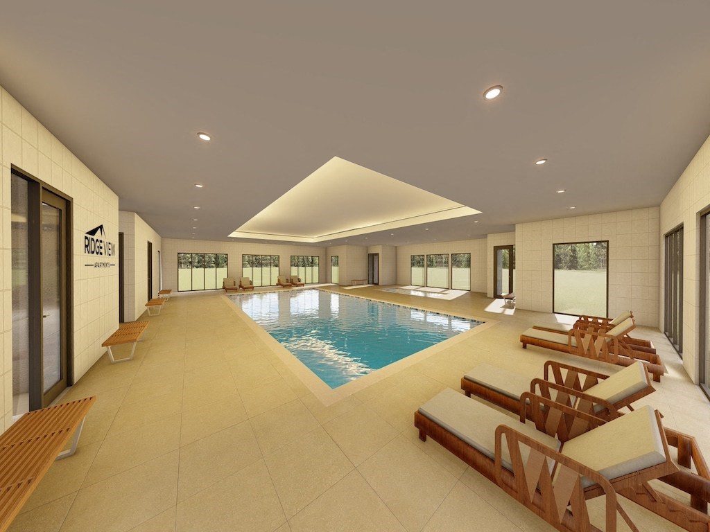 Year-round Indoor Pool at Ridge View Apartments Cheyenne, WY