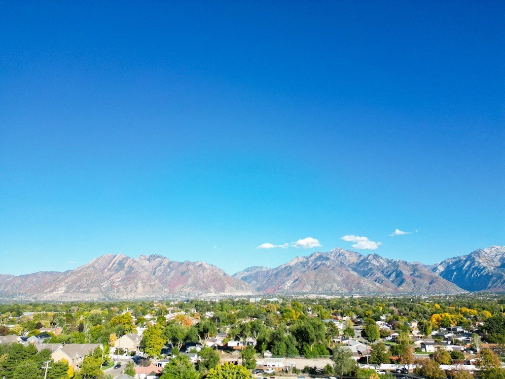 View of the Salt Lake City Mountains
