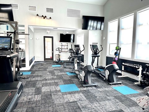 Spacious Gym Equipped with Cardio at San Marino