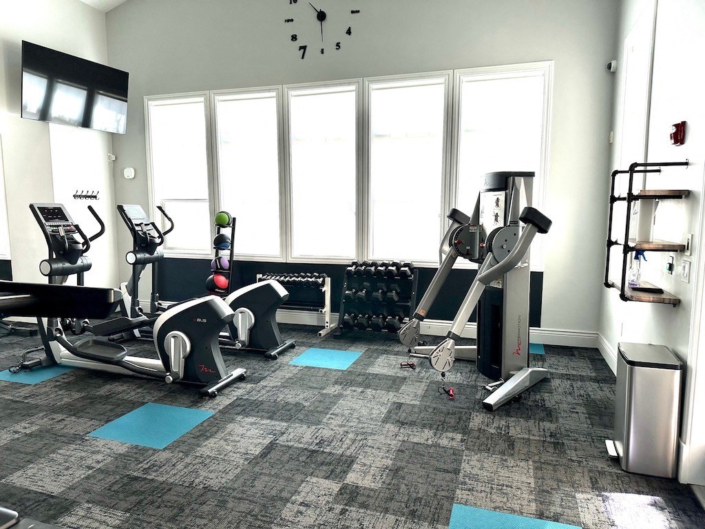 Free Weights in Gym at San Marino