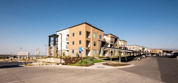 Elegant Exterior View at Soleil Lofts Apartments, Utah