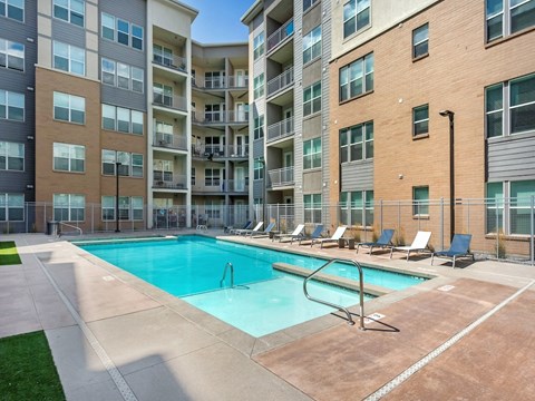 Sparkling Swimming Pool at Arcadia Apartments