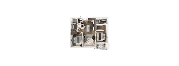 2B Floorplan at The Terrace at Academy Village, Utah