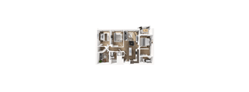 3B Floorplan at The Terrace at Academy Village, Utah, 84096