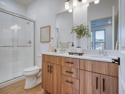 The Amber Bathroom with Shower