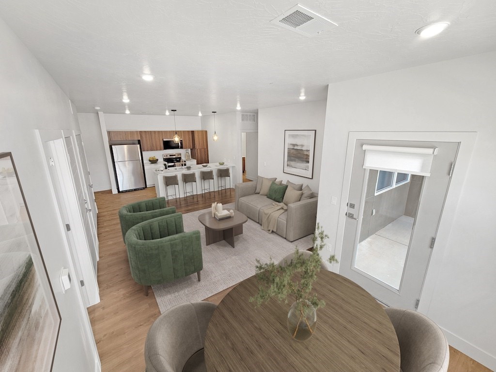 The Ash 2 Bed VS Dining Area and Living Room