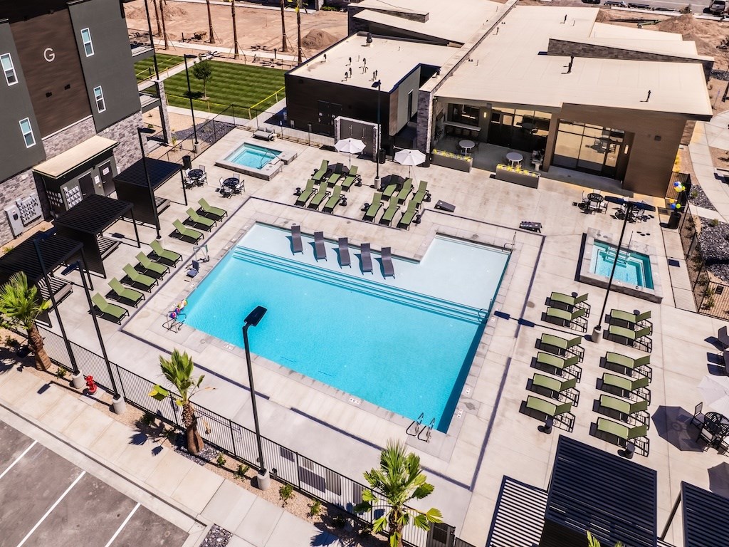 The Ash Aerial View of the Pool