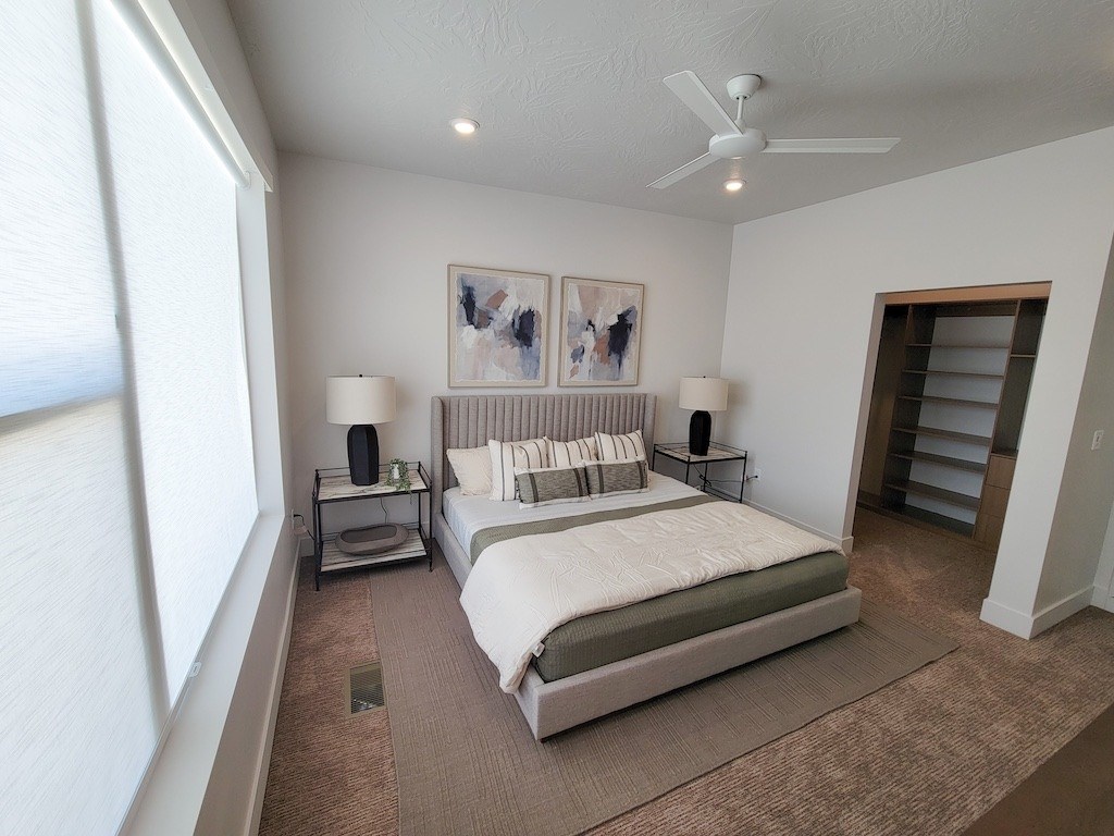 The Ash Apartments & Townhomes Bedroom with Closet