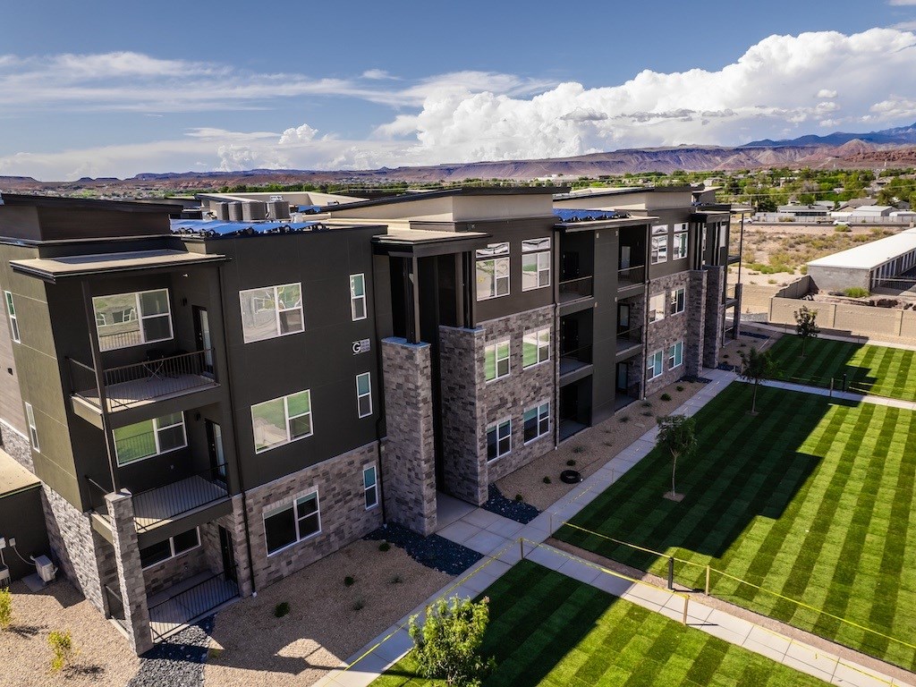 The Ash Building with Grass