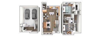 2 bedroom 2.5 bathroom townhome  at The Austin Townhomes, Draper, UT 84020
