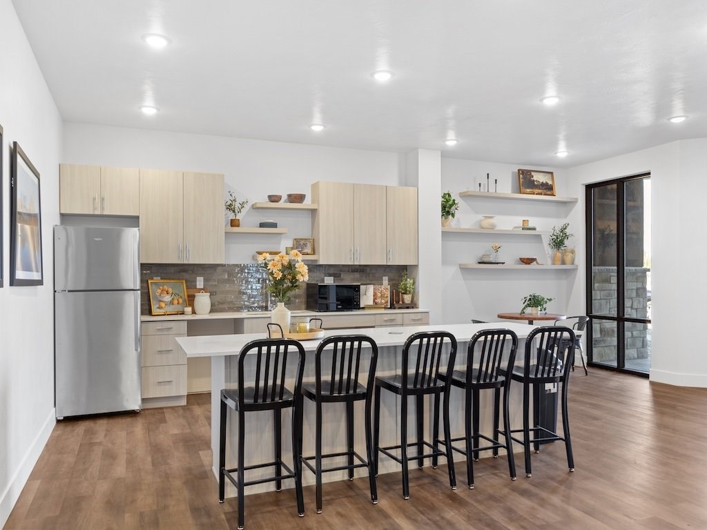 The Grove at Orchard Park Kitchen in Clubhouse