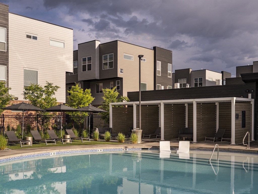 The Hudson Cabanas around the Pool