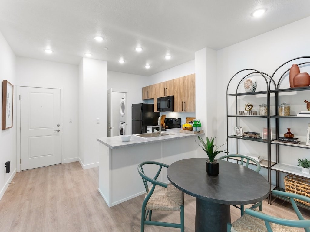 The Veridian Kitchen and Dining Area