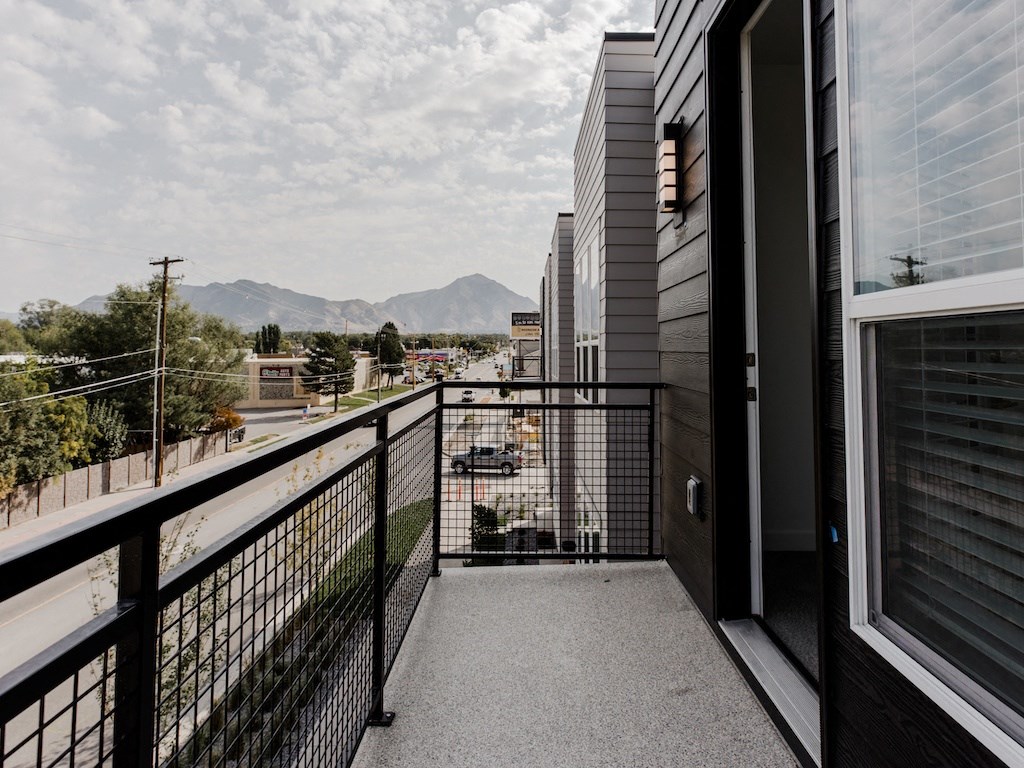 The Hudson Townhomes Salt Lake City Utah Balcony
