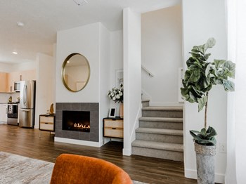 The Austin Townhomes - Livingroom with Fireplace Livingroom with Fireplace The Austin Townhomes, Draper, UT 84020 - Photo Gallery 4