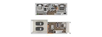 2 bed 2 bath B at The Foundry Apartments & Townhomes, Billings, 84601