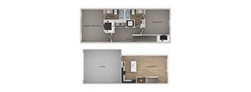 Two Bedroom, Two Bathroom Townhome at Sage Apartments and Townhomes, American Fork, UT